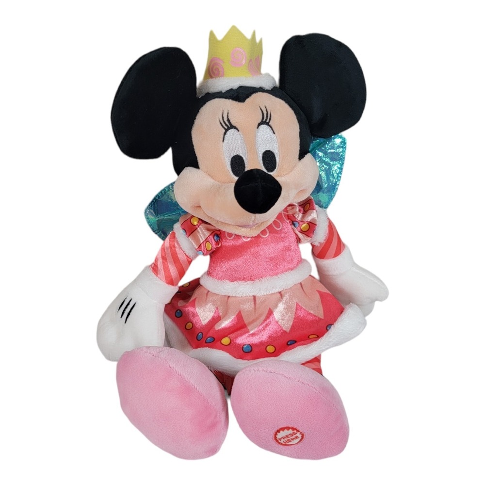 Hallmark Nutcracker Sweets Minnie Mouse‎ with Sound Disney Stuffed Animal Dance